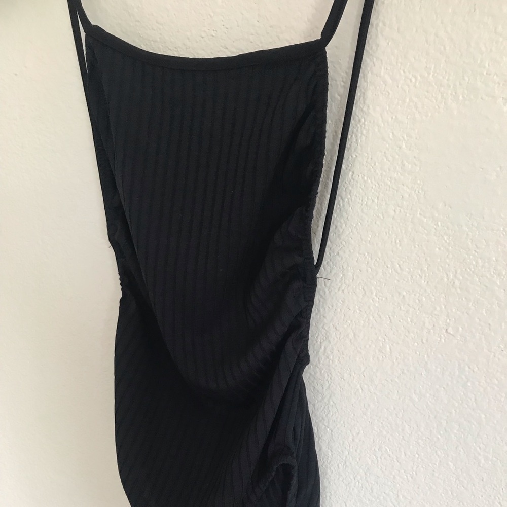 Leah Marl Backless Ribbed Bodysuit